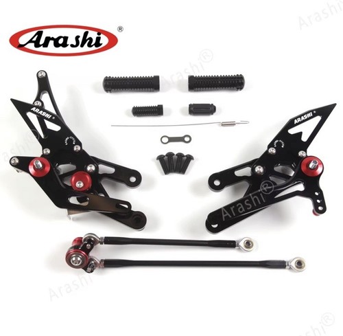 PEDANE ARRETRATE ALLUMINIO CNC NERE ARASHI HONDA CBR 1000RR 2008-2011 - Imagen 2 de 2