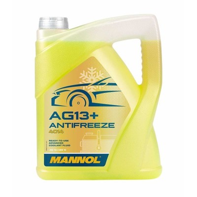 Kühlerfrostschutz MANNOL G13+ AG13+ Kühler -40°C 5 Liter Gelb PKW Frost Schutz
