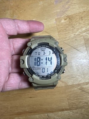 Casio Men's Beige Digital Watch - Ae1500wh-5av - Functioning