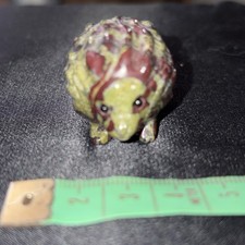 Dragon Blood Jasper Hand Carved 4cm Long hedgehog Mineral Stone  VGC