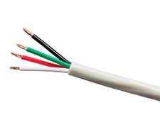 Monoprice Speaker Wire, Burial Rated, 4-Conductor, 12AWG, 250ft, Gray