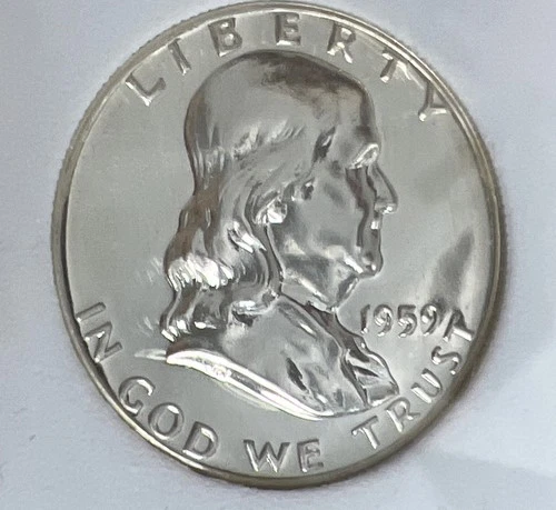 1959 P  90% Silver Proof Franklin Half Dollar
