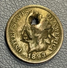 1893 Indian Head Cent - Mystery Counter-stamp - Unknown Origin Stamped “AK-ML”