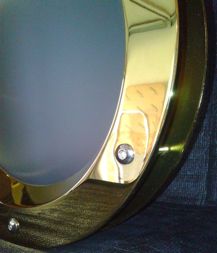 OJO DE BUEY PARA PUERTAS phi 350 mm color DORADO Foto 4 de 4