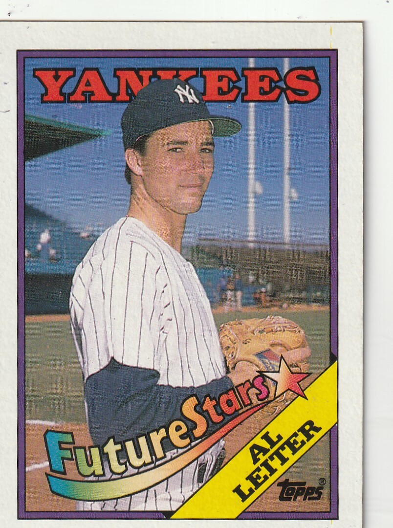 FREE SHIPPING-MINT-1988 Topps # 18 Future Stars Al Leiter  NY Yankees