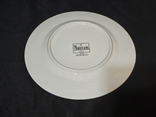 Vintage NORLEANS 6.25" Bread / Dessert Plate BLUE BELL Pattern - Set Of 8 - Picture 3 of 4