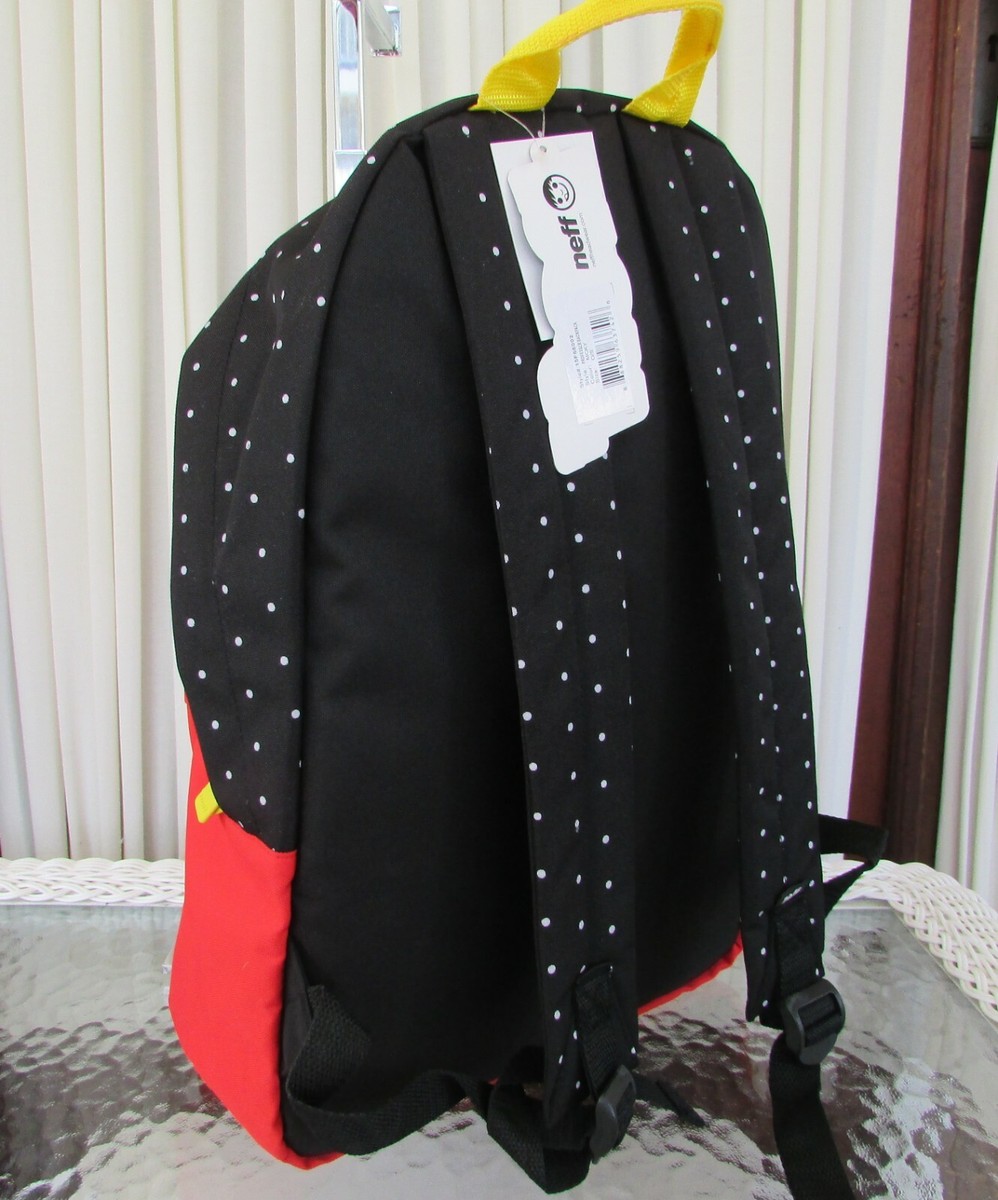 Disney Classic Mickey Mouse Neff Backpack Large Bag Neff x Disney Mickey Mouse Structure Backpack - New With  main image 2