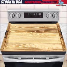 Noodle Board Stove Cover 30 x 22 Inch Wood Stove Top Cover Wooden Stovetop