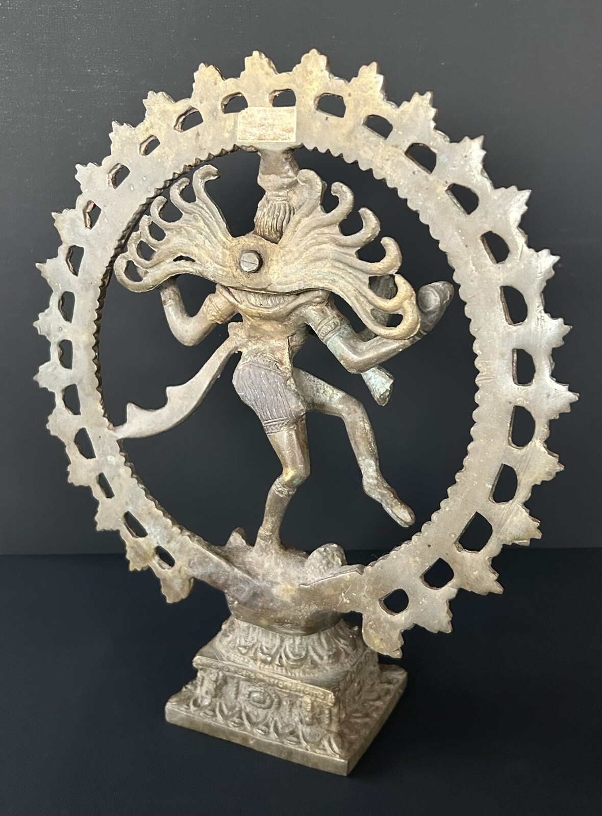 LARGE 11” Dancing Hindu God Shiva Nataraja Bronze Statue Sculpture 5 LBS
