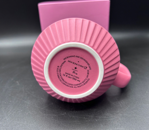 Tazza Starbucks Reserve Roastery Tokyo microblend plissettata rosa 355 ml nuova con scatola - Foto 8 di 14