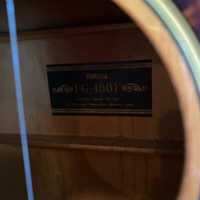 Yamaha FG150F Acoustic Guitar Japan Black Label Rare Vintage '