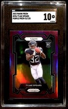 2023 Panini Prizm Rookies Purple 31/125 Tyjae Spears #396 SGC 10 BG6