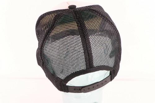 Vintage 80s Rockabilly Monroe Aluminum Spell Out Roped Trucker Hat Cap Snapback - Picture 3 of 7