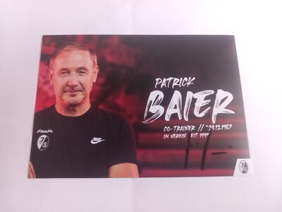 Signed postcard Patrick Baier SC Freiburg new 