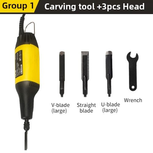 Electric Woodworking Chisel Carving Knife Carpentry Furniture Electric Carving - Picture 10 of 11