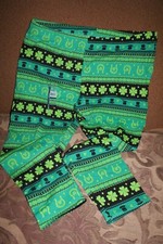 Ladies XXL St Patrick's Day Shamrock Good Luck Women's Leggings Fast Shipping