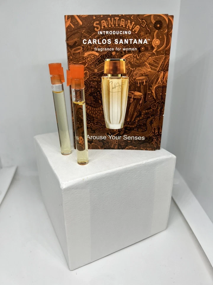 3 X Carlos Santana Desperta tus sentidos Fragancias Vails Para Mujer Muestra *Raro* Foto 2 de 3