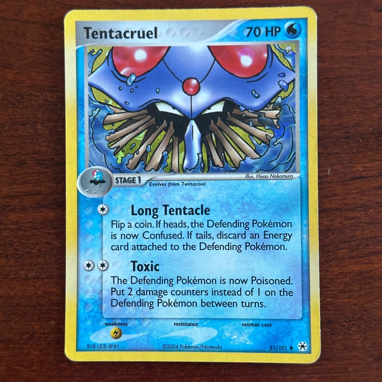Tentacruel 51/101 Reverse Holo Uncommon Hidden Legends Pokemon Card