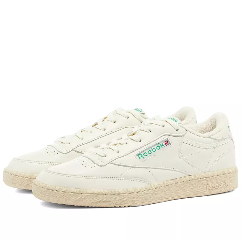 REEBOK CLUB C 1985-TV 'CHALK GLEN GREEN' DV6434 MEN'