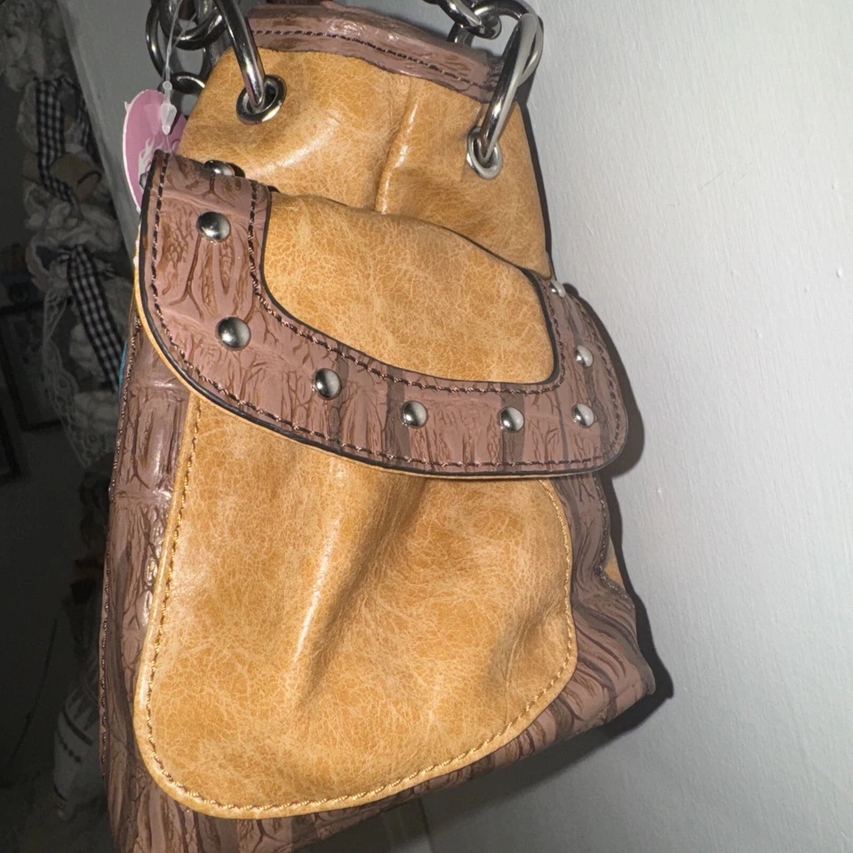 Blazin Roxx Marrón Western Corazón Alas Cartera Bolso de Hombro Cartera Bolso de Mano Foto 4 de 4