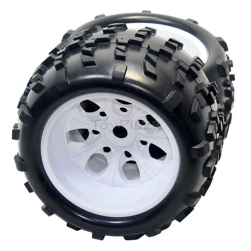 HSP 62012 Wheel Complete 62010 62011 White Hub 2pcs for 1/8 RC Model Buggy Truck - Image 3 of 4