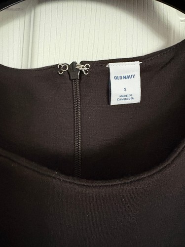 NEW OLD NAVY Black Little Knit Fitted Pencil Dress sz.S NWT - Picture 3 of 5