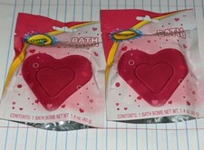 Set of 2 Crayola Heart Bath Bomb Cherry 1.4 oz