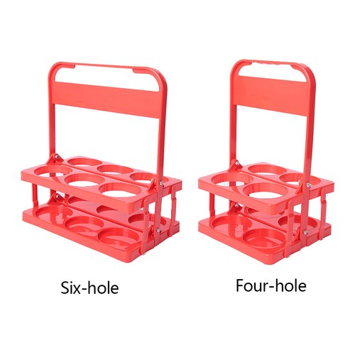 Foldable Plastic Drink Beer Carrier w/Handle Beverage Delivery Holder 4/6 -Holes - Picture 11 of 18