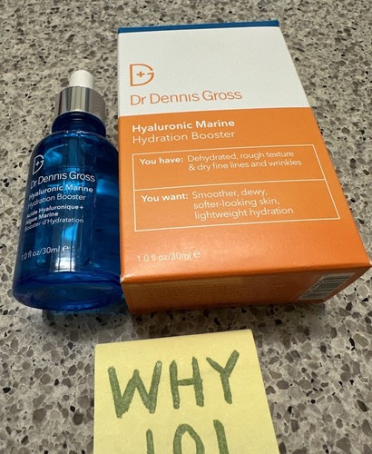 Dr Dennis Gross Hyaluronic Marine Hydration Booster 1oz/30mL FULL SZ SEALED $72 - Picture 14 of 22