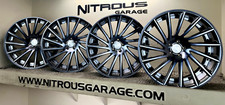 22 GUN METAL CONCAVE STAGGERED RF16 WHEELS FIT BENTLEY FLYING SPUR SEDAN 03-18