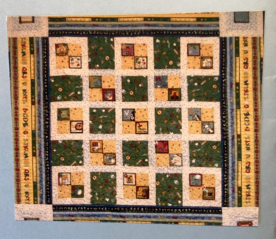 PATTERN Primitive ABC Quick & Easy Block Patch Lap Quilt NEW Melissa Barlow