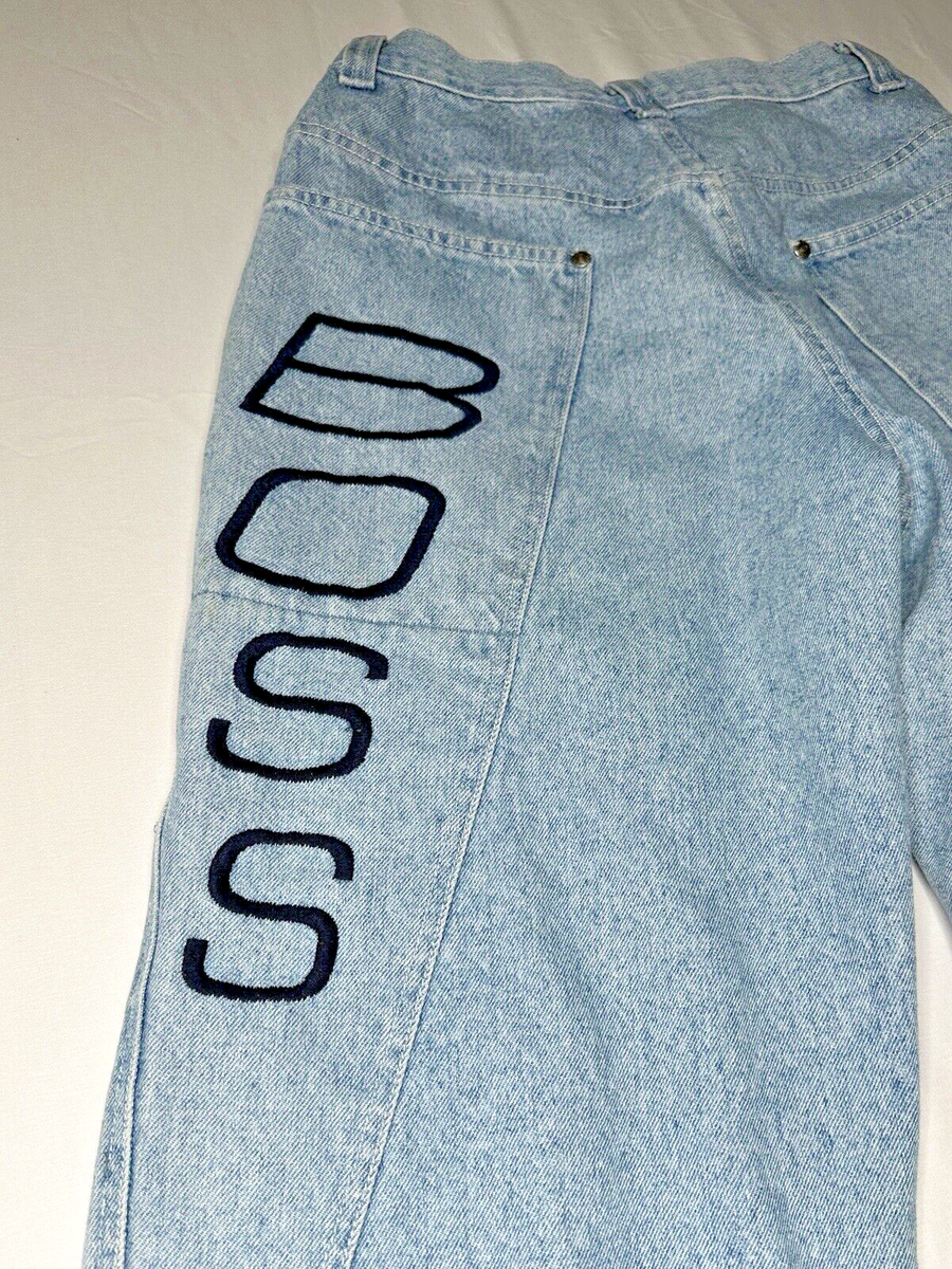 Vintage Boss By IG Design Jeans Baggy Y2K Multi Pocket Denim Men's