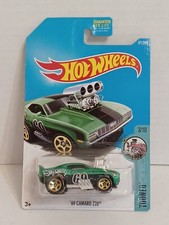 '69 Camaro Z28 Green Tooned Blown Engine Hot Wheels 2017 NIP Diecast 1:64