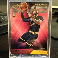 2016-17 Panini NBA Hoops Finals MVP #1 LeBron James /99 Rare Iconic Card