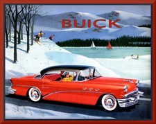 1956 Buick Special 4 door Red, Toolbox - Refrigerator Magnet, 42 MIL