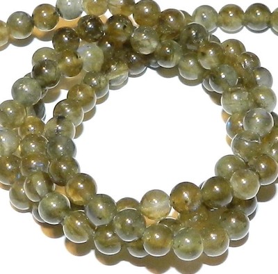 GR658 Natural Labradorite 4mm Round Luminescent Spectrolite