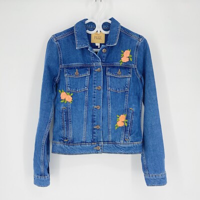 PAIGE Women's Rowan Denim Jacket-Indigo Rosemont Patch