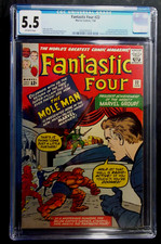 Fantastic Four #22 CGC 5.5 2nd mole Man Sue Grains powers Vintage Marvel  1964