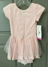 Pink Motionwear Short Sleeve Dance Dress Child X-Small 2-3 4287