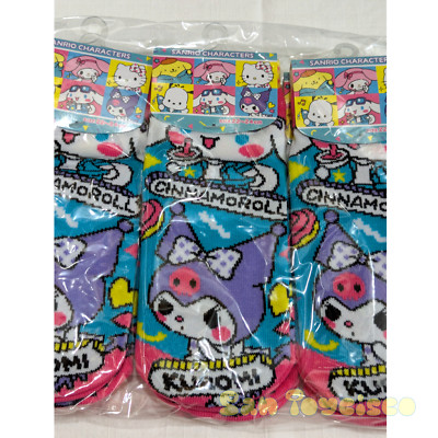 Sanrio Socks Kuromi Cinnamoroll Polyester Elastic 22-24cm Unisex Gift JP
