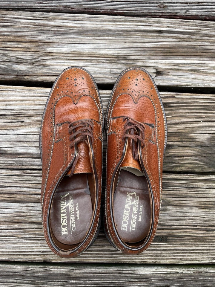 Zapatos Derby De Colección Bostonian Crown Windsor Marrón Ala Larga Duraderos para Hombres 7.5D/B Foto 2 de 4