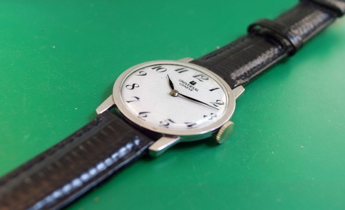 UNIVERSAL GENEVE Homme Vintage Années vente en gros 60 Acier Inoxydable Ultra Mince Cal 2-42