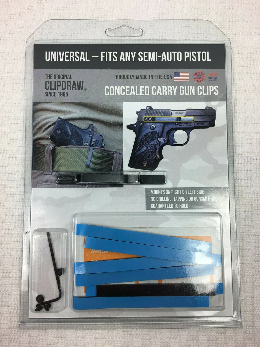 Clipdraw Belt Clip Universal All Semi Autos Mossberg S W Shield EZ