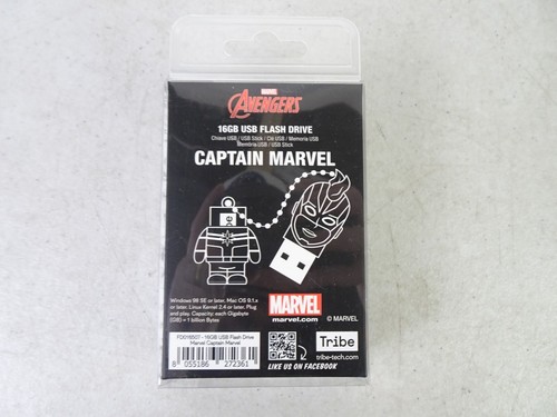 Tribe Captain Marvel 16GB USB Flash Drive Avengers Memory Stick Factory Sealed - Picture 2 of 3