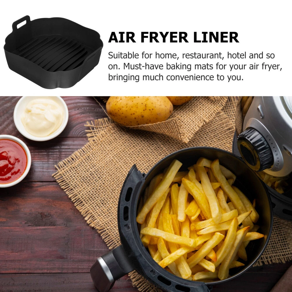 Air Fryer Pans and Trays Silicone Mat Baking Liner for Oil-free Cooking
