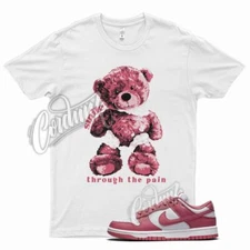 White SMILE T Shirt for N Dunk Low Archeo Pink Salt Punch Very Berry 