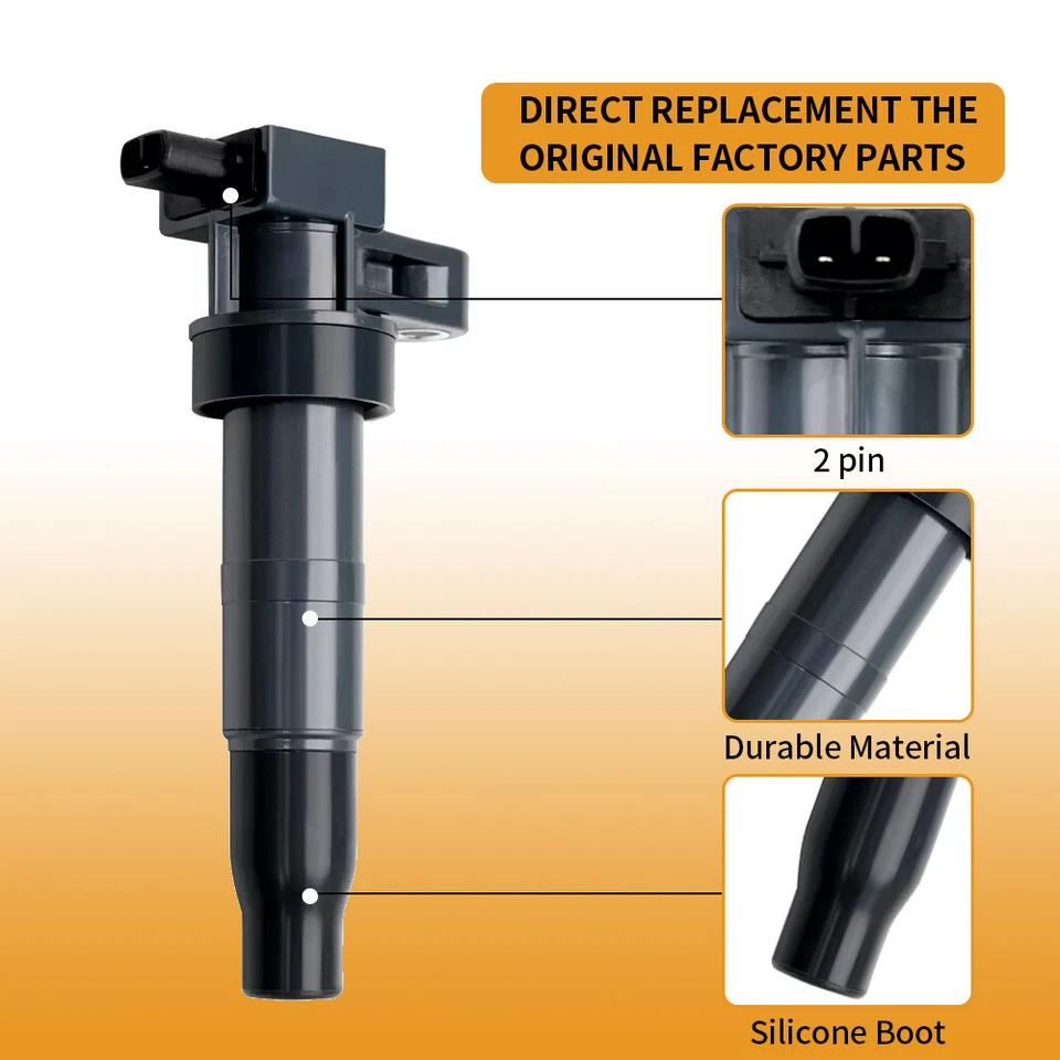 Paquete de 6 bobinas de encendido y bujías de iridio para Hyundai Santa Fe Kia Sorento UF546 Foto 3 de 4