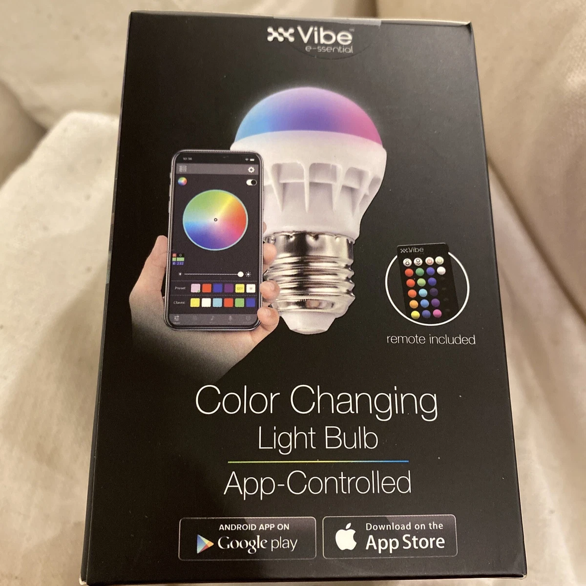 Color-Change LED Light Bulb w/ App & Remote Control