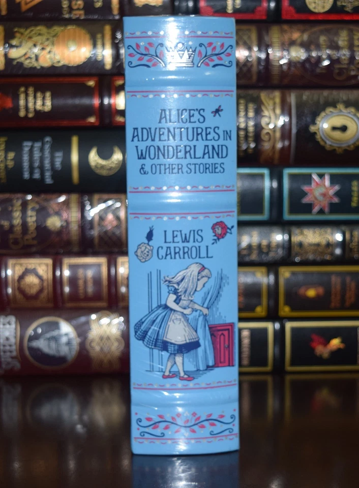 Alice in Wonderland & Stories by Carroll New Leather Bound Collectible Foto 2 de 4