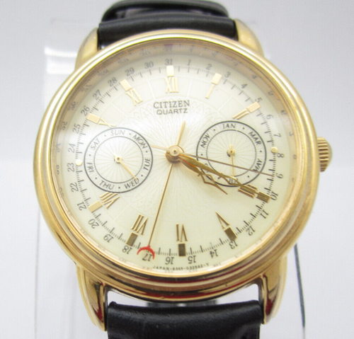 Men's Citizen Quartz WR Analog 37mm Dial Causal Round Watch (F982) 6355 ...